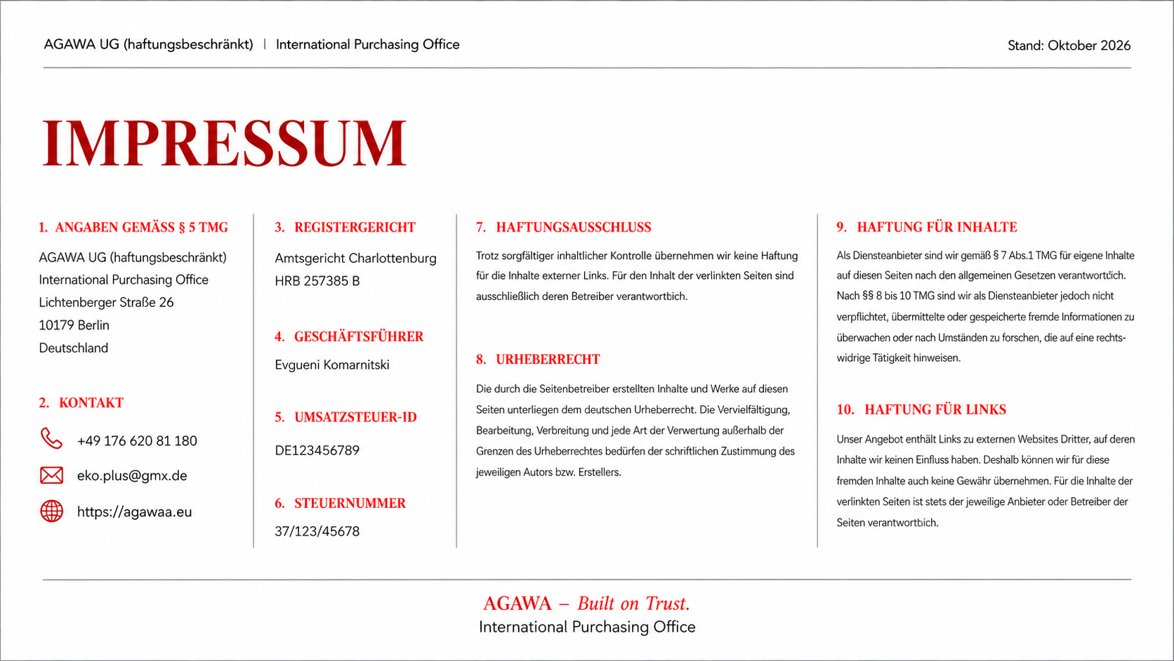 Impressum